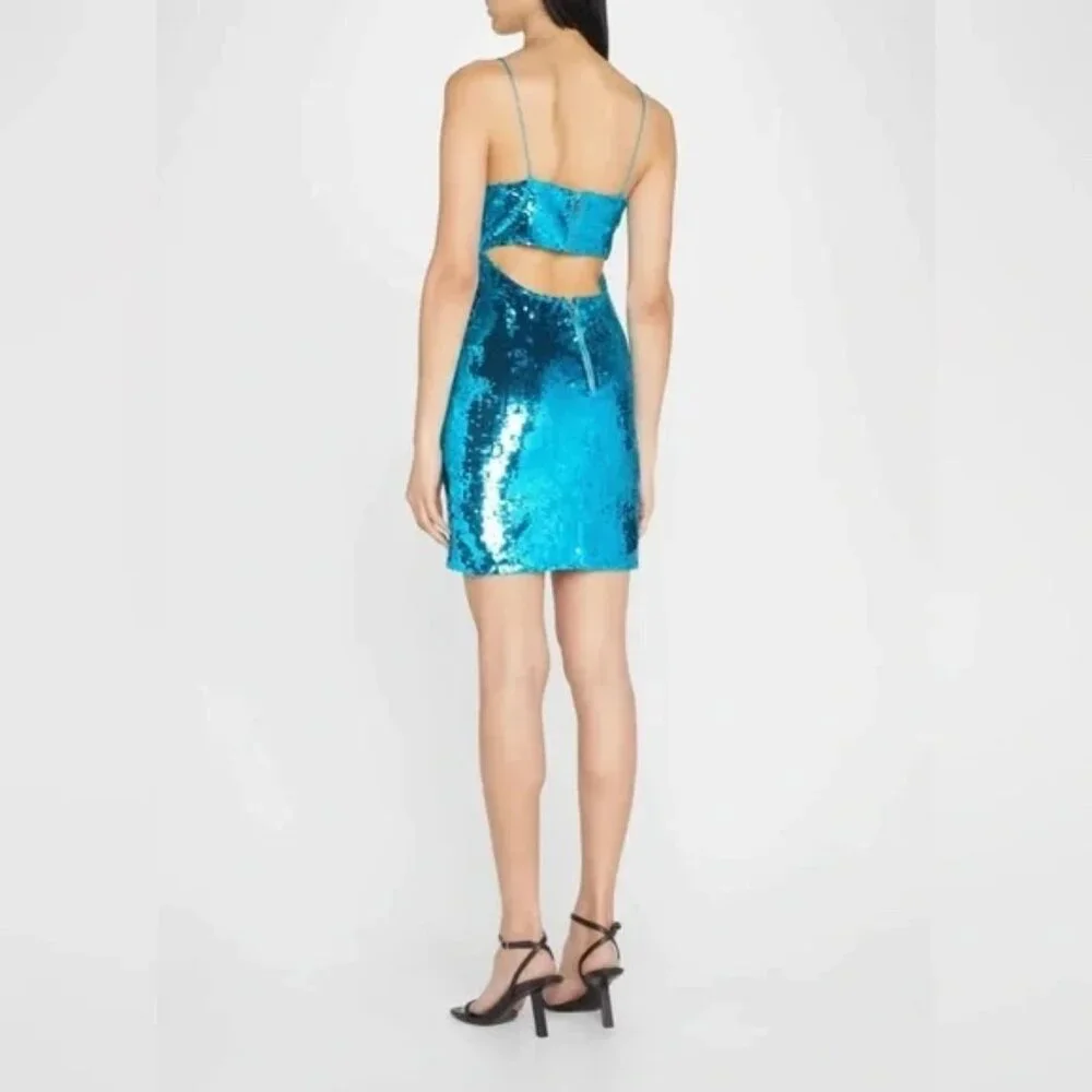 Alice and Olivia Nelle Mini Dress Size 4 - See Detailed Pictures - Picture 3 of 16